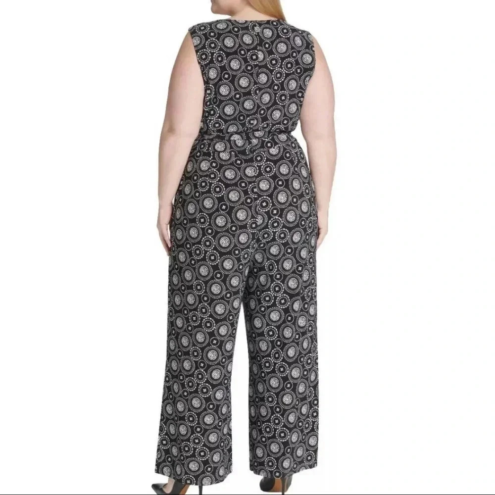Tommy Hilfiger Printed Jersey Tie-waist Jumpsuit - Picture 4 of 8